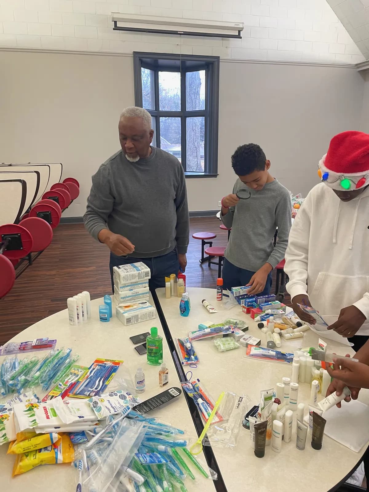 Child assembling a hands-on STEM kit
